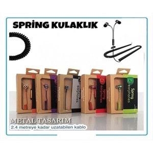 Spring kablolu Kulaklık Metal Stero Max HDT iphone, Samsung -AJ...