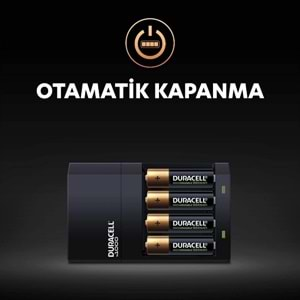 Duracell CEF 14 Şarj Aleti + 2'şer adet AA ve AAA Pil