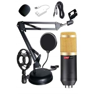 Lastvoice Black Set Mikrofon Stand Filtre Ses Kartı Bm800 Full Full Black Set