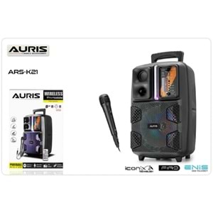 Auris Bluetooth Radyolu Mikrofonlu Ses Bombası Speaker ARS-K21