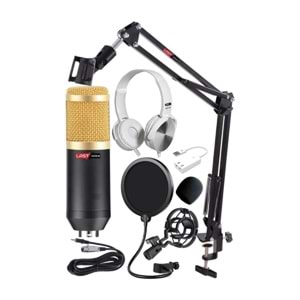 Lastvoice BM800K Mikrofon Seti (Stand Filtre 7.1 Ses Kartı Kulaklık