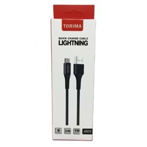 Torima 2.4A Iphone Lightning USB Hızlı Halat Şarj Kablosu-TR210 #alosat