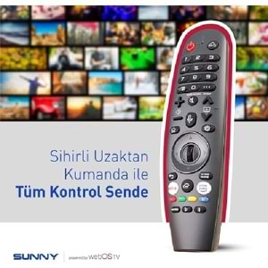 Sunny UHD 4K Webos Smart Tv SN50FMN242 LCD LED Smart Tv Kumandası Orjinal Ürün