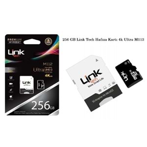 Linktech 256GB Link Tech Hafıza Kartı Ultra 4K M113