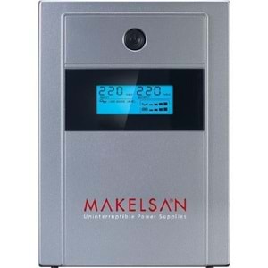 MAKELSAN LION 1200 VA LCD /USB (2x12V 7AH Akü) Line Interactive 5/10 dk UPS