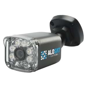 ALOSAT 2MP H2-3327SPW6 AHD Bullet Gece Renkli 6Warm Light LED AHD 2MP Güvenlik Kamera PLASTIK KASA 3,6 MM 5Mp Sabit Lens, 1/2,7