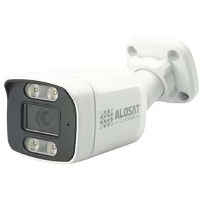 ALOSAT 2MP H2-9927MW4 AHD Bullet Gece Renkli 4Warm Light LED AHD 2MP Güvenlik Kamera MATAL KASA 3,6 MM 5Mp Sabit Lens, 1/2,7