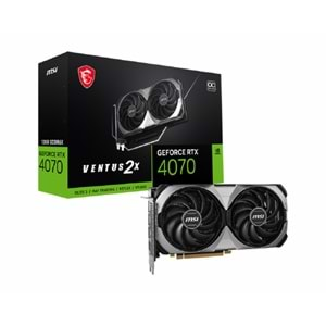 MSI RTX 4070 VENTUS 2X E 12G OC 12GB Geforce RTX4070 GDDR6X 192bit HDMI 3xDP 16x Ekran Kartı