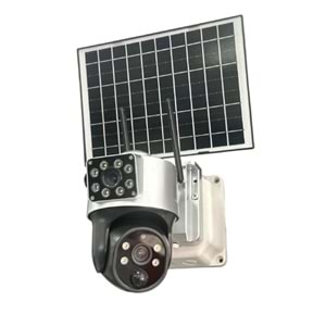 ALOSAT 4G-865 4G Sim Kart Güneş Kamerası Çift Lens Dış Mekan 6MP 4K Pil IP Kamera PIR Gece Görüş V380 Pro CCTV Güvenlik