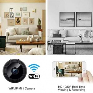 A9 HD 1080p wifi v380 mini app ile kablosuz akıllı ev kameraları gece görüş kapalı kameralar