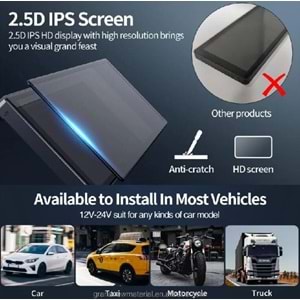 ALOSSAT 4K ANDROİD YK3507 10.26 inç Multimedia Özelli Dokunmatik Çift Kamera Araç Ekranı