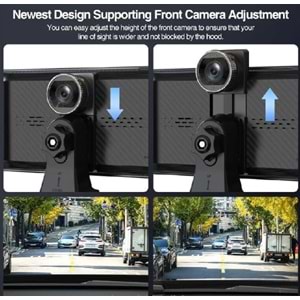 ALOSSAT 4K ANDROİD YK3507 10.26 inç Multimedia Özelli Dokunmatik Çift Kamera Araç Ekranı