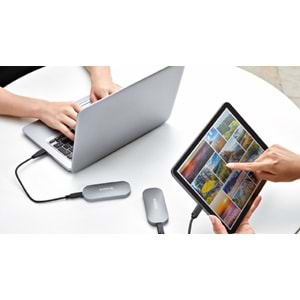 KIOXIA LXD10S002TG8 EXCERIA PLUS Mini 2TB (1050/1000MB/s) USB ve TYPE-C Siyah Taşınabilir SSD Harddisk