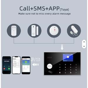 O-KAM PRO 3030 ALARM WiFi + 4G/3G/2G GSM ev hırsız güvenlik alarmı sistemi Tuya akıllı yaşam app uzaktan kumanda
