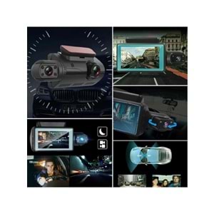 ALOSAT Araç Içi & Dışı Çift Lensli Wifi Kamera – 1080P Hd,gece Görüşlü A68