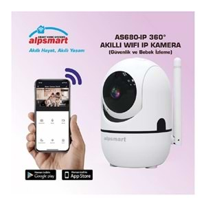 ALPSMART AKILLI Wi-Fi IP KAMERA AS680-IP