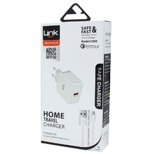 Linktech C505 Safe Quick Charge 3.0 Type-C Hızlı Şarj Aleti