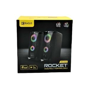 Kerasus KR-1002 Rocket 1+1 LED Işık Efektli Oyuncu Hoparlörü Speaker