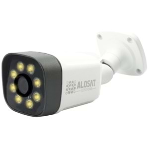 ALOSAT IP 5MP P5-6570ESMW8 Gece Renkli 8Warm Light LED Bullet Kamera Metel Kasa XM Bord SESLI POE IP H.265 5Mp 2592x1944 Full HD3,6 MM 5Mp Sabit Lens 40 Metre Gece 30FPSMETAL GÖVDE / IP66 / PoE/DC/ip 169.254.134.72/parole-123456