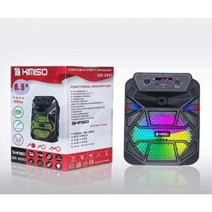 Kimiso QS-2603 karaoke bluetooth speaker with remote and 