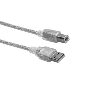 S-Link SL-U2005 S-Lınk 5 Metre USB 2.0 Şeffaf Yazıcı Kablosu