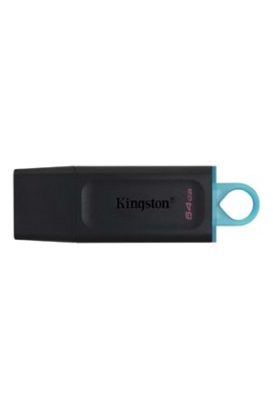 Kingston 64GB USB3.2 Gen1 DataTraveler Exodia (Black + Teal) DTX/64GB, Siyah