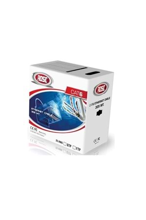 ROSE CAT6 Kablo UTP Gri 305Metre