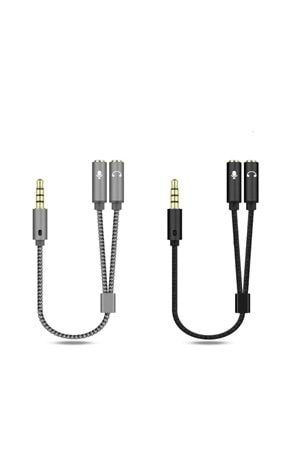 KIN KY-192 191-PC Gamer Oyuncu 3.5mm Kulaklık Mikrofon Çevirici