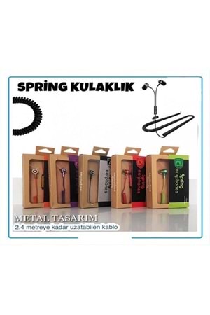 Spring kablolu Kulaklık Metal Stero Max HDT iphone, Samsung -AJ...