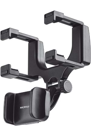 Merkury Innovations Rearview Mirror Car Mount Grip Clip for Universal Smartphones