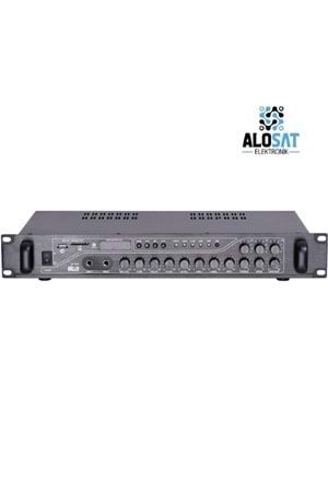 WOLLER W-3200 3 Bölge Bağımsız KontrolMaximum 200 Watt Çıkış Gücü70-100V ve 4-16 ohm ÇıkışUsb/Sd Kart/ Bluetooth2 Mikrofon GirişiAnons Sırasında Otomatik Müzik Kesme ÖzelliğiBass/Tiz/Echo Kontrol