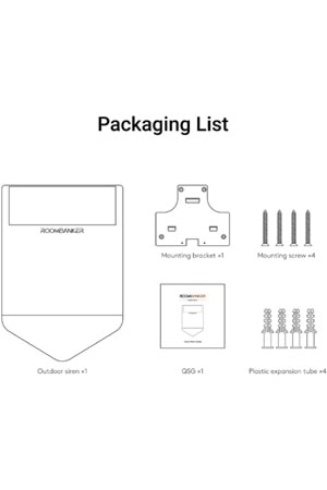 ROOMBANKER SO1 Dış Mekan Sireni - IP65, Şarj için Dahili Güneş Paneli ile Onaylandı