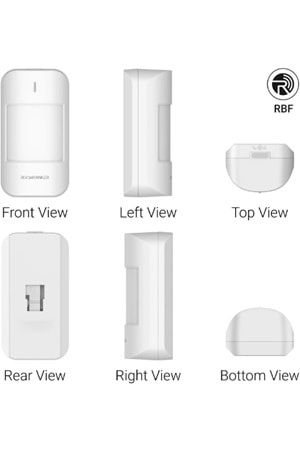 ROOMBANKER PIR Hareket Sensörü PS1-Geniş Algılama Aralığı: 12m ( aralık) / 110° (yatay) - 10 kg'a kadar Evcil Hayvan Bağışıklığı-En Son Algılama Teknolojileri-Uzaktan İletişim