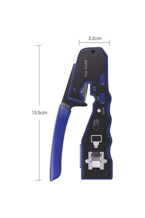 ALOSAT SSRJ45 YENİ NESİL KESME SIKMA PENSESİ ERGONOMİK TASARIM YÜKSEK KALİTE
