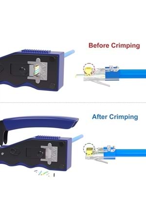 ALOSAT SSRJ45 YENİ NESİL KESME SIKMA PENSESİ ERGONOMİK TASARIM YÜKSEK KALİTE
