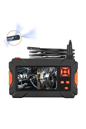 ALOSAT Y-4501 10Metre 3 Kameralı Monitörlü Sert Tel Kablolu Yılan Kamera