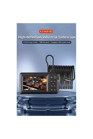 ALOSAT Y-4889 30Metre 2 Kameralı Monitörlü Sert Tel Kablolu Yılan Kamera