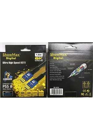 SHOWMAX SH-4055 HDMI 8K KUTULU 1,8 MT