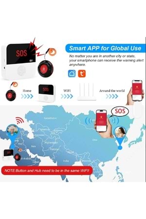 ALOSAT AKILLI HEMŞİRE - ACİL ÇAĞRI SİSTEMİ TUYA - SMART LİFE BULUT APP