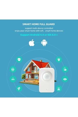 ALOSAT P06 Kablosuz Pır Dedektör Smart Home Tuya APP Wi-Fi PIR