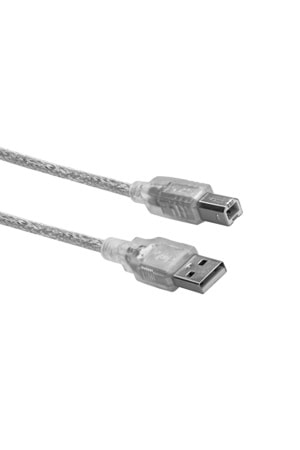 S-Link SL-U2005 S-Lınk 5 Metre USB 2.0 Şeffaf Yazıcı Kablosu
