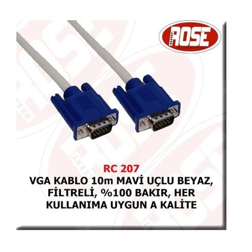 10METRE VGA KABLO ROSE