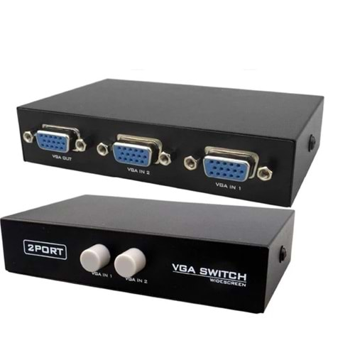 Oem Vga 2 Port Manuel Seçmeli Switch 2 Kasa Monitör