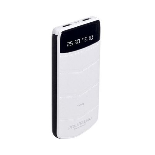 Powerway TX-101 Dijital Ekran 10000 mAh Çift Usb Powerbank