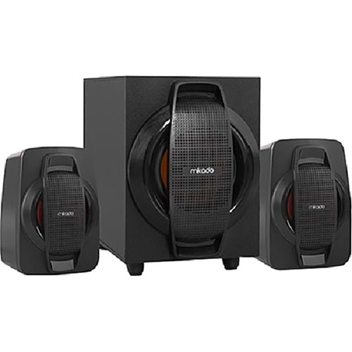 MD-107U 2+1 Siyah Usb+Fm Destekli Multimedia Speaker