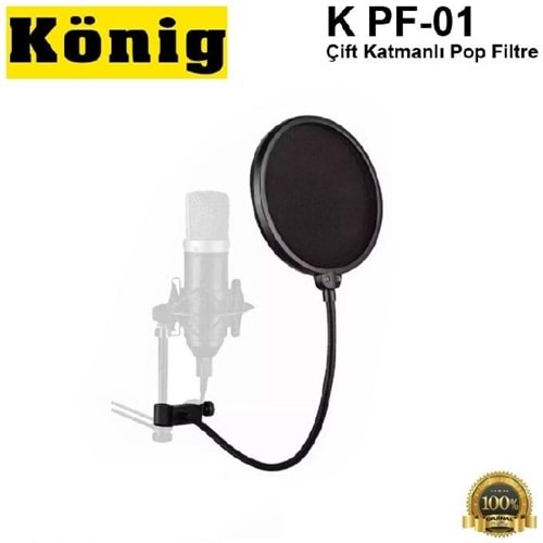 König K PF-01 Çift Katmanlı Pop Filtre