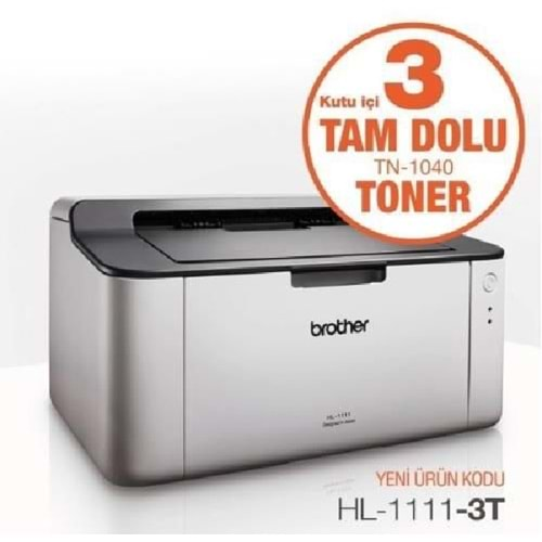 BROTHER HL-1211W-2T MONO LAZER USBWIFI A4 YAZICI 2 TAM DOLU TONERLİ