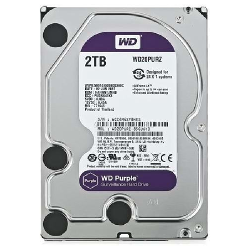 2TB WD Purple HDD 64MB SATA 6 Gb/s1 3.5 7/24