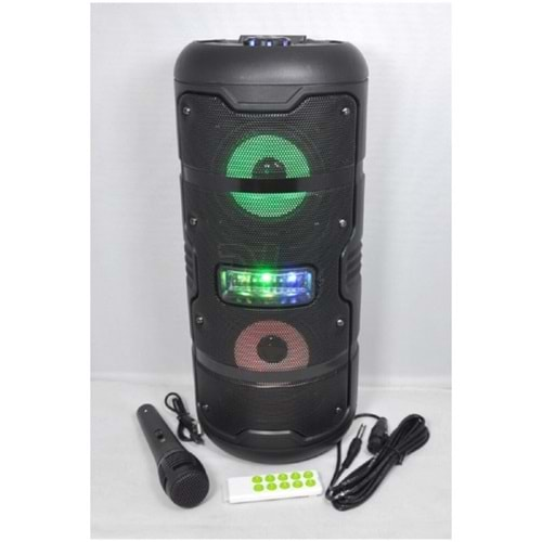 KTS-1181 MİKROFONLU LEDLİ BULUTUT SPEAKER USB-TF-FM