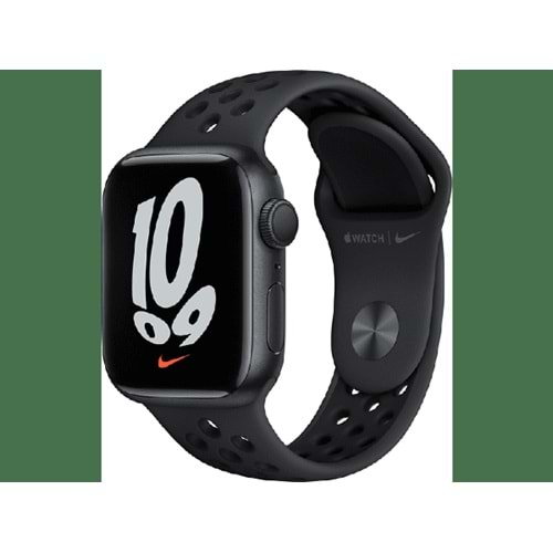 APPLE Watch Nike Series 7 GPS, 41mm Gece Yarısı Alüminyum Kasa ve Spor Kordon